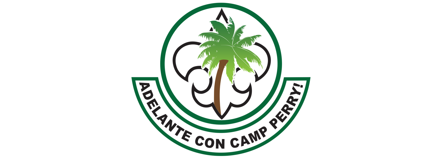 ¡Adelante Con Camp Perry! campaign logo